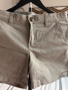 Banana Republic Flat Front Tan Shorts